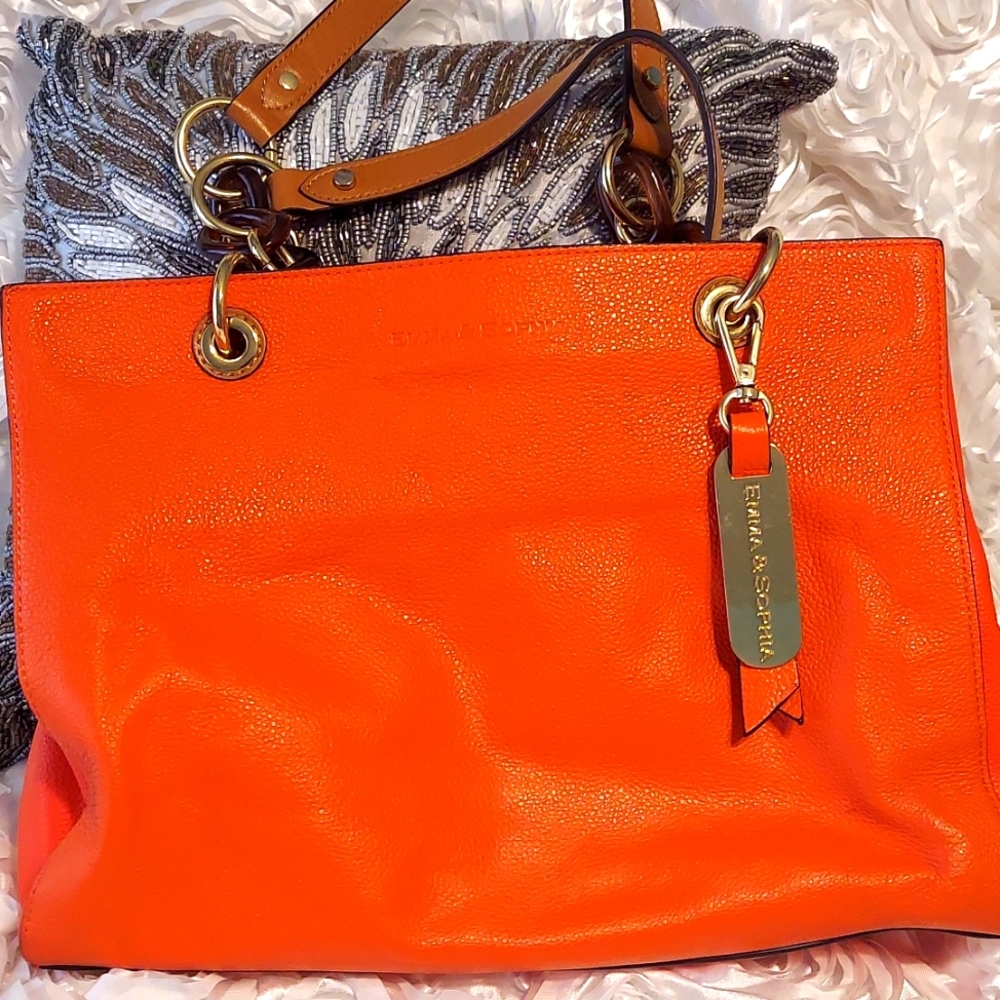 Emma & Sophia Orange Handbag